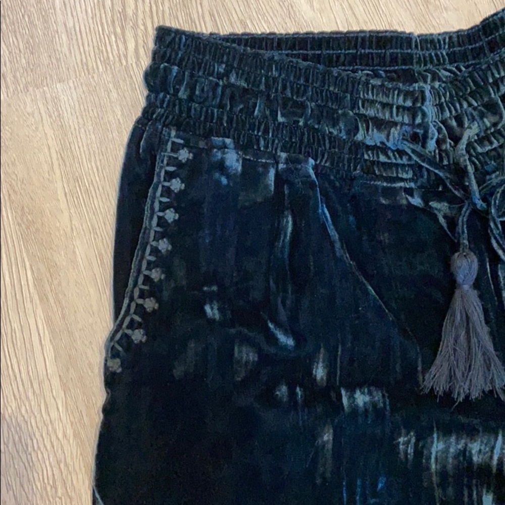 Anthropologie-Hei Hei Velvet Wide Leg Pants - Picture 3 of 6